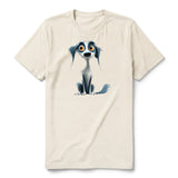 T-shirt Dog graphic 0020 - Natural