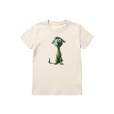 T-shirt Dog graphic 0021 - Natural