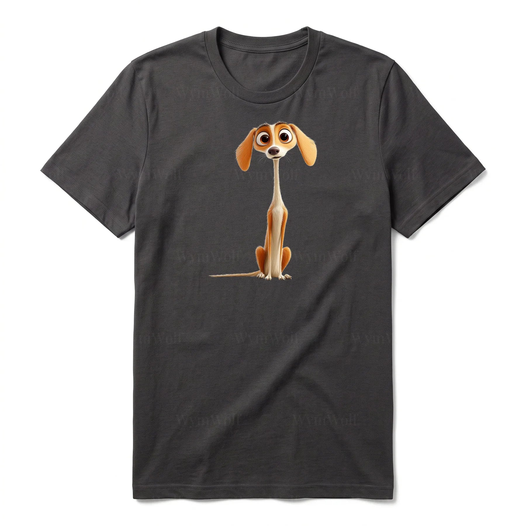 T-shirt Dog graphic 0022 - Dark Gray