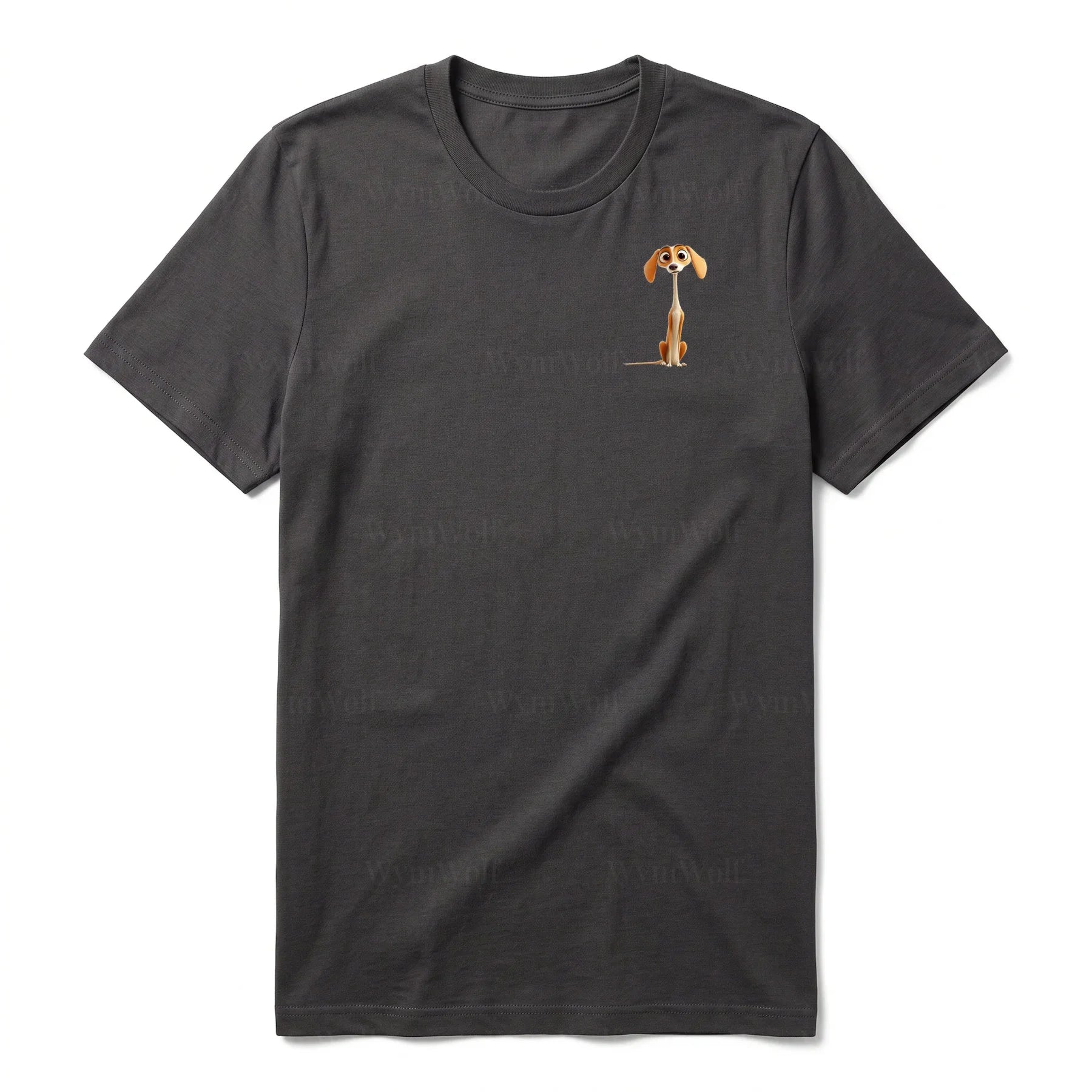 T-shirt Dog graphic 0022 - Dark Gray