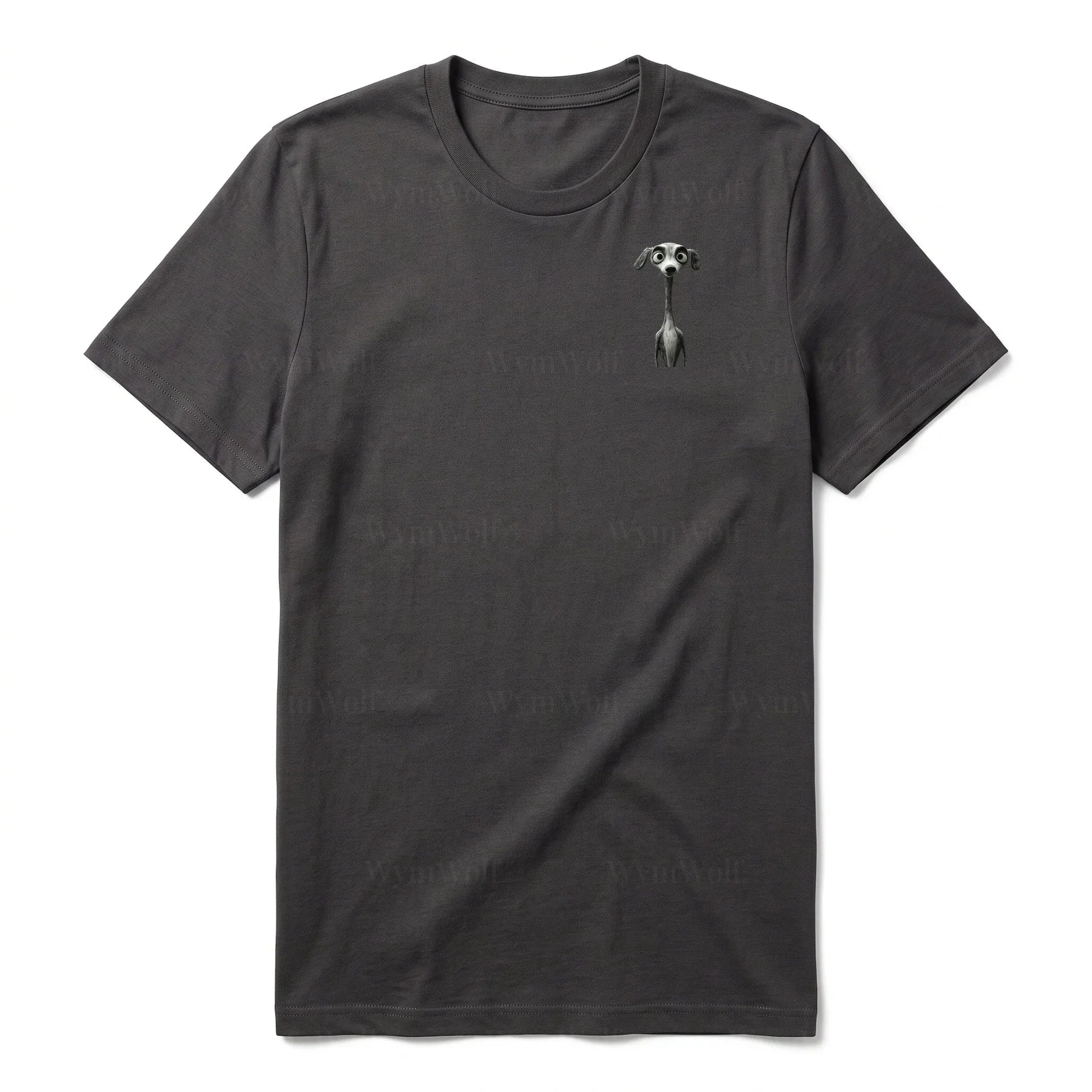 T-shirt Dog graphic 0023 - Dark Gray