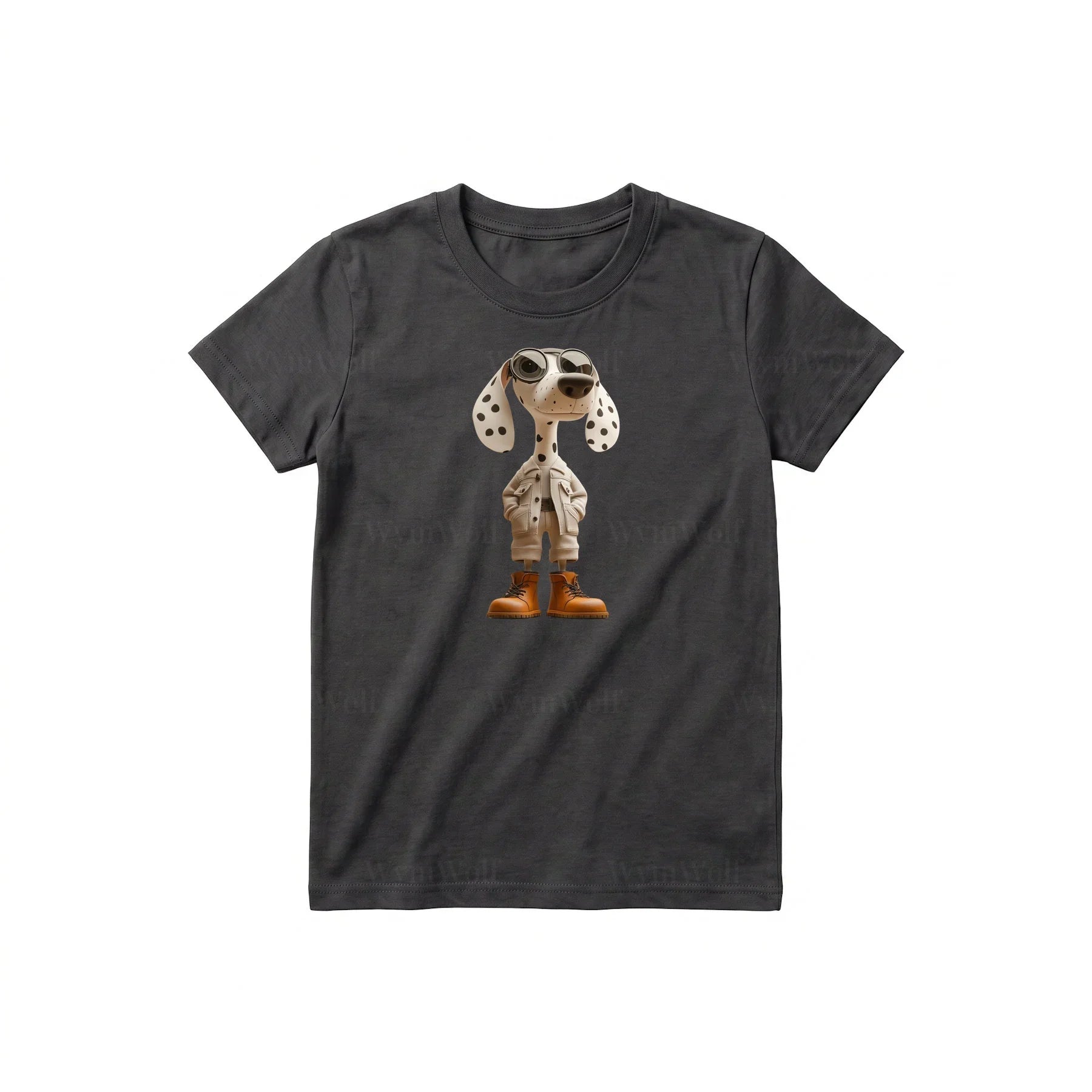 T-shirt Dog graphic 0025 - Dark Gray