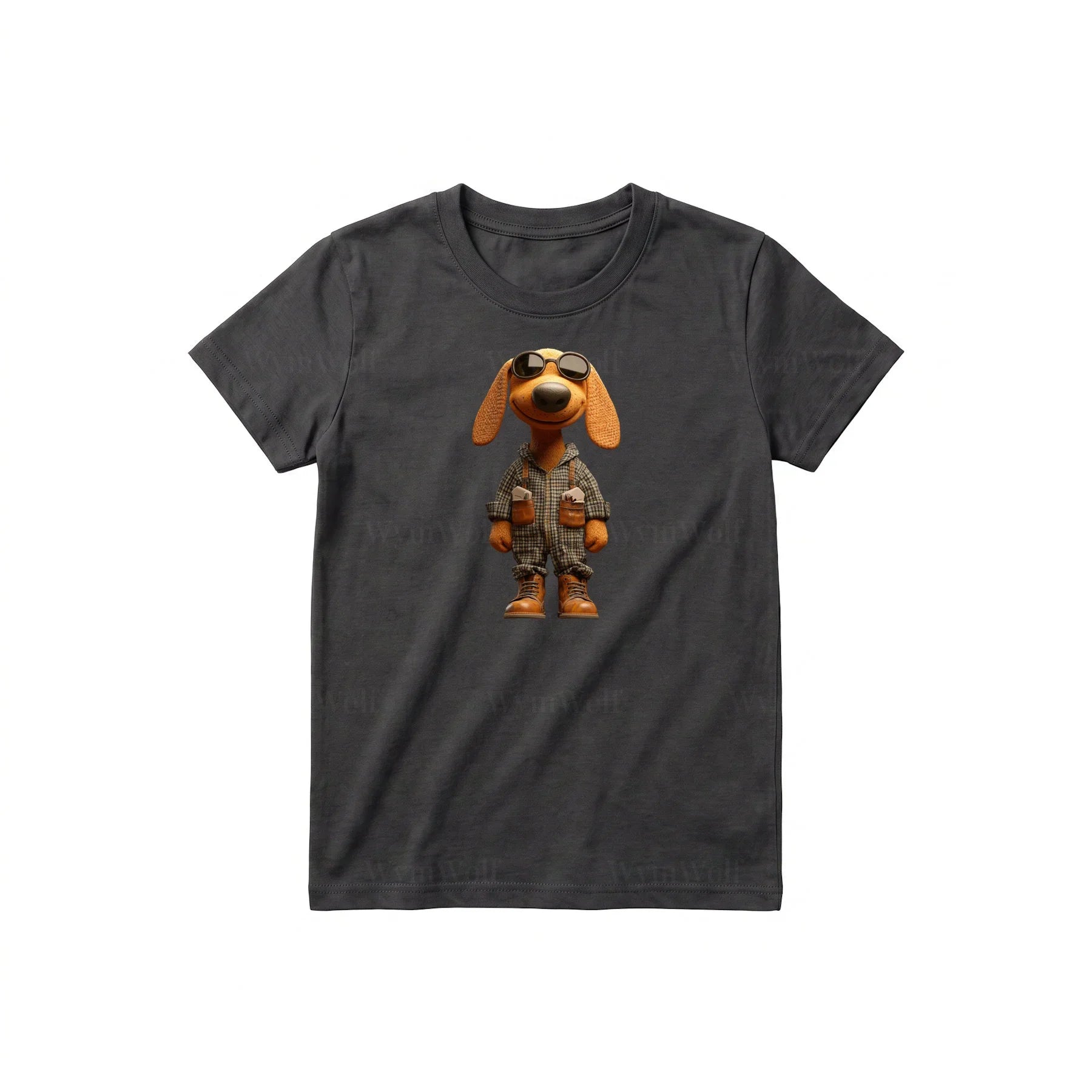 T-shirt Dog graphic 0026 - Dark Gray