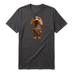 T-shirt Dog graphic 0026 - Dark Gray