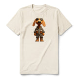 T-shirt Dog graphic 0026 - Natural