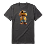 T-shirt Dog graphic 0027 - Dark Gray