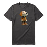 T-shirt Dog graphic 0028 - Dark Gray