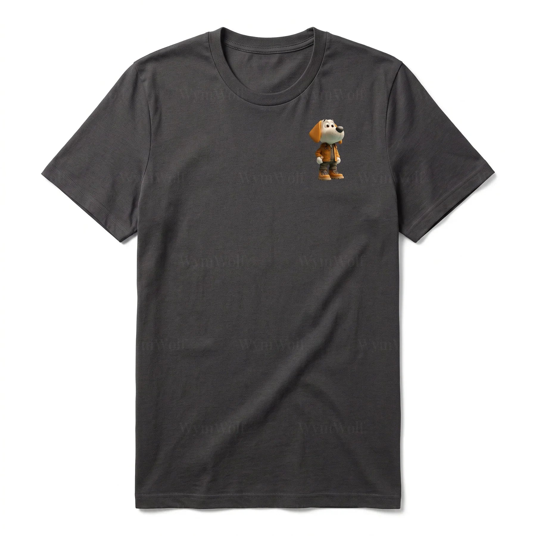 T-shirt Dog graphic 0028 - Dark Gray