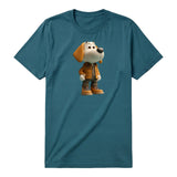 T-shirt Dog graphic 0028 - Deep Teal