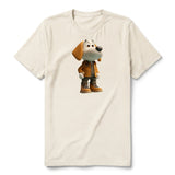 T-shirt Dog graphic 0028 - Natural