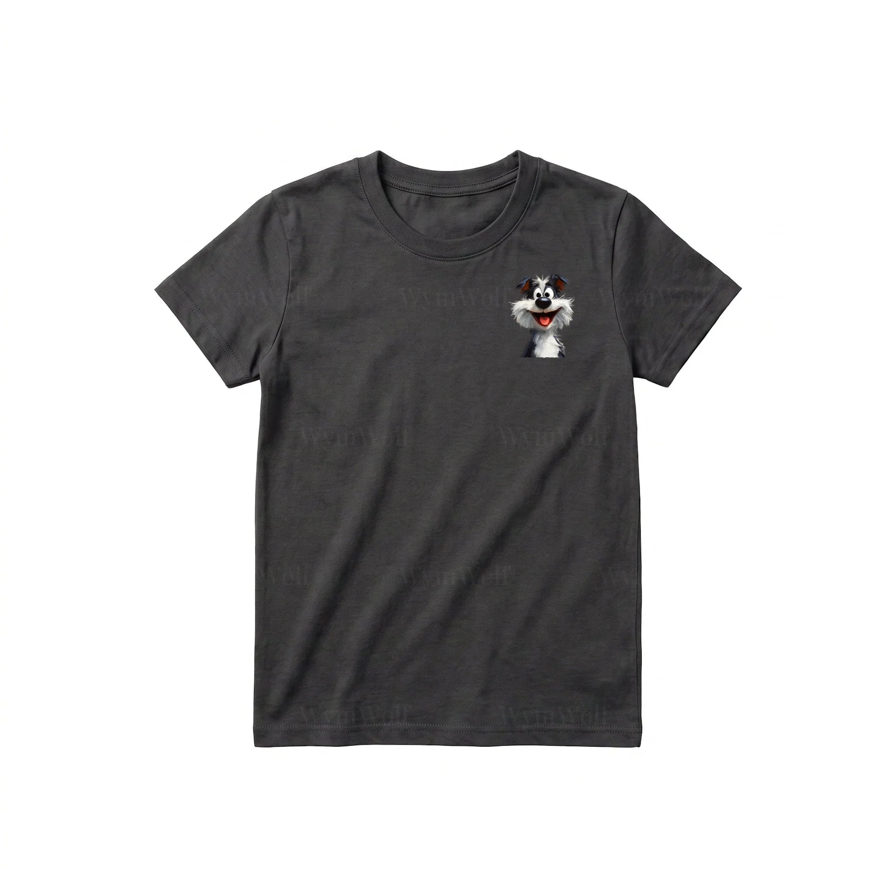 T-shirt Dog graphic 0029 - Dark Gray