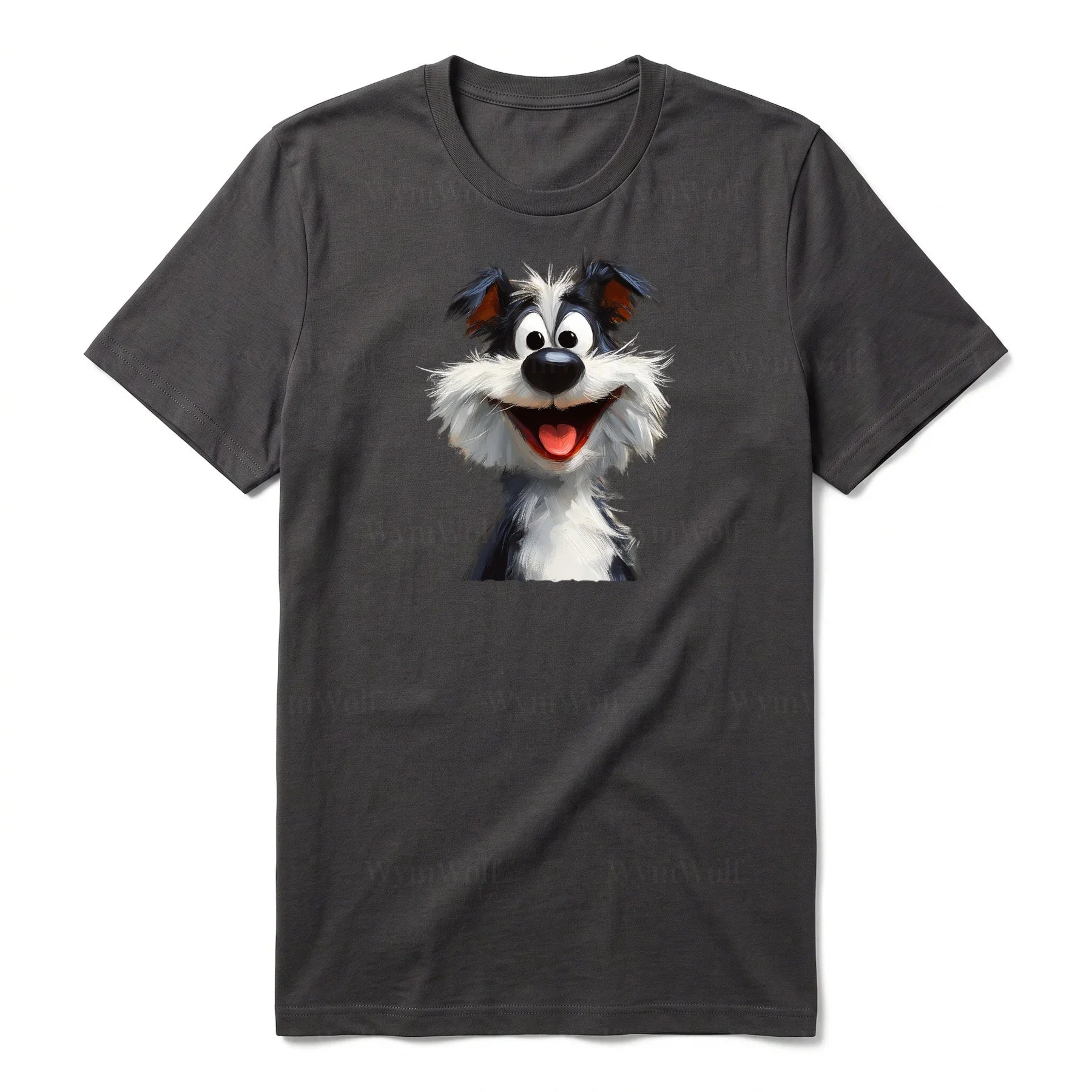 T-shirt Dog graphic 0029 - Dark Gray