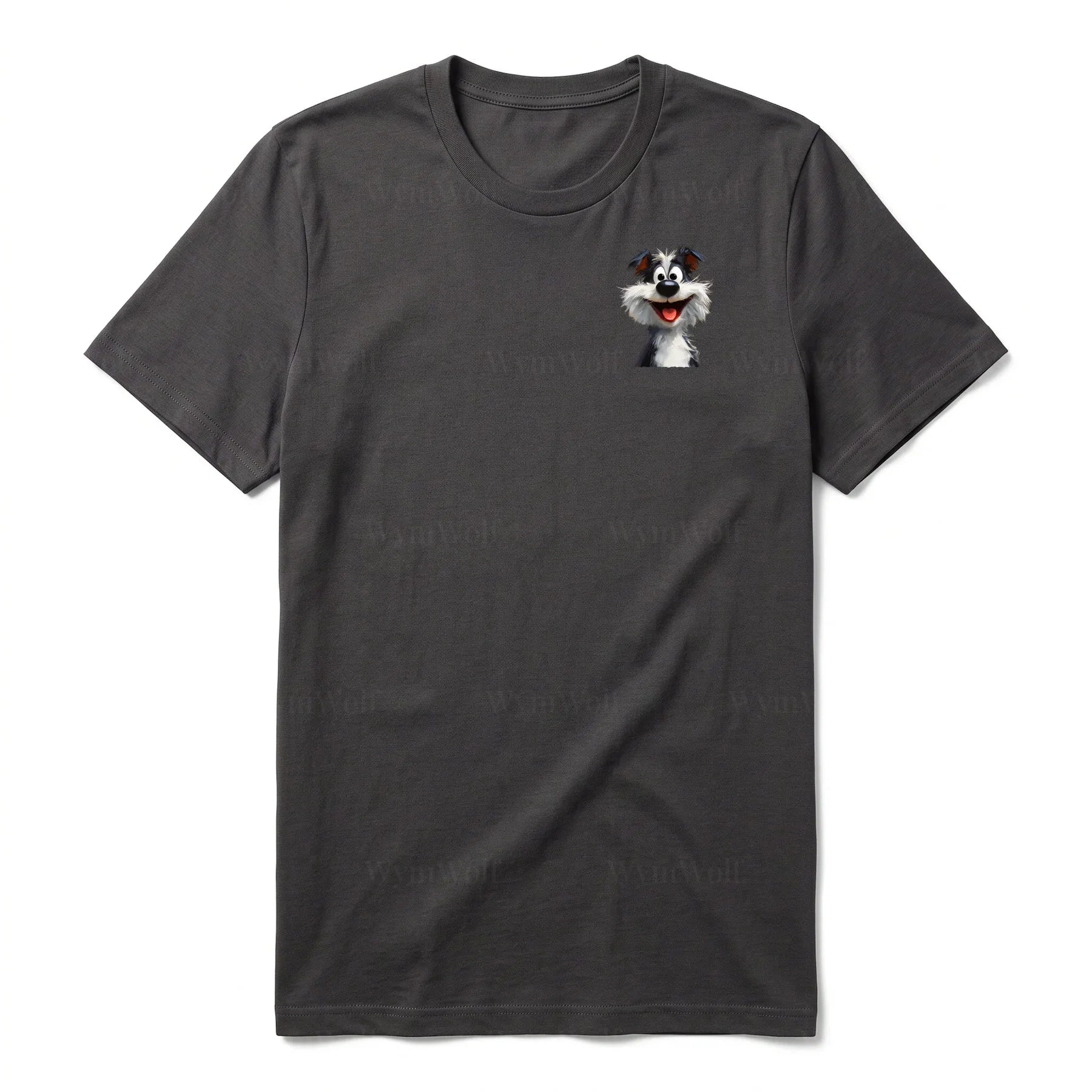 T-shirt Dog graphic 0029 - Dark Gray