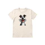 T-shirt Dog graphic 0029 - Natural