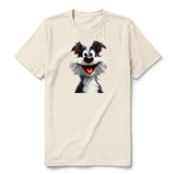 T-shirt Dog graphic 0029 - Natural