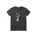 T-shirt Dog graphic 0030 - Dark Gray