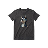 T-shirt Dog graphic 0030 - Dark Gray