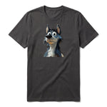 T-shirt Dog graphic 0030 - Dark Gray
