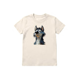 T-shirt Dog graphic 0030 - Natural