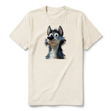 T-shirt Dog graphic 0030 - Natural
