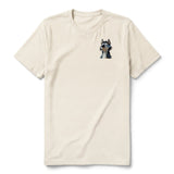 T-shirt Dog graphic 0030 - Natural