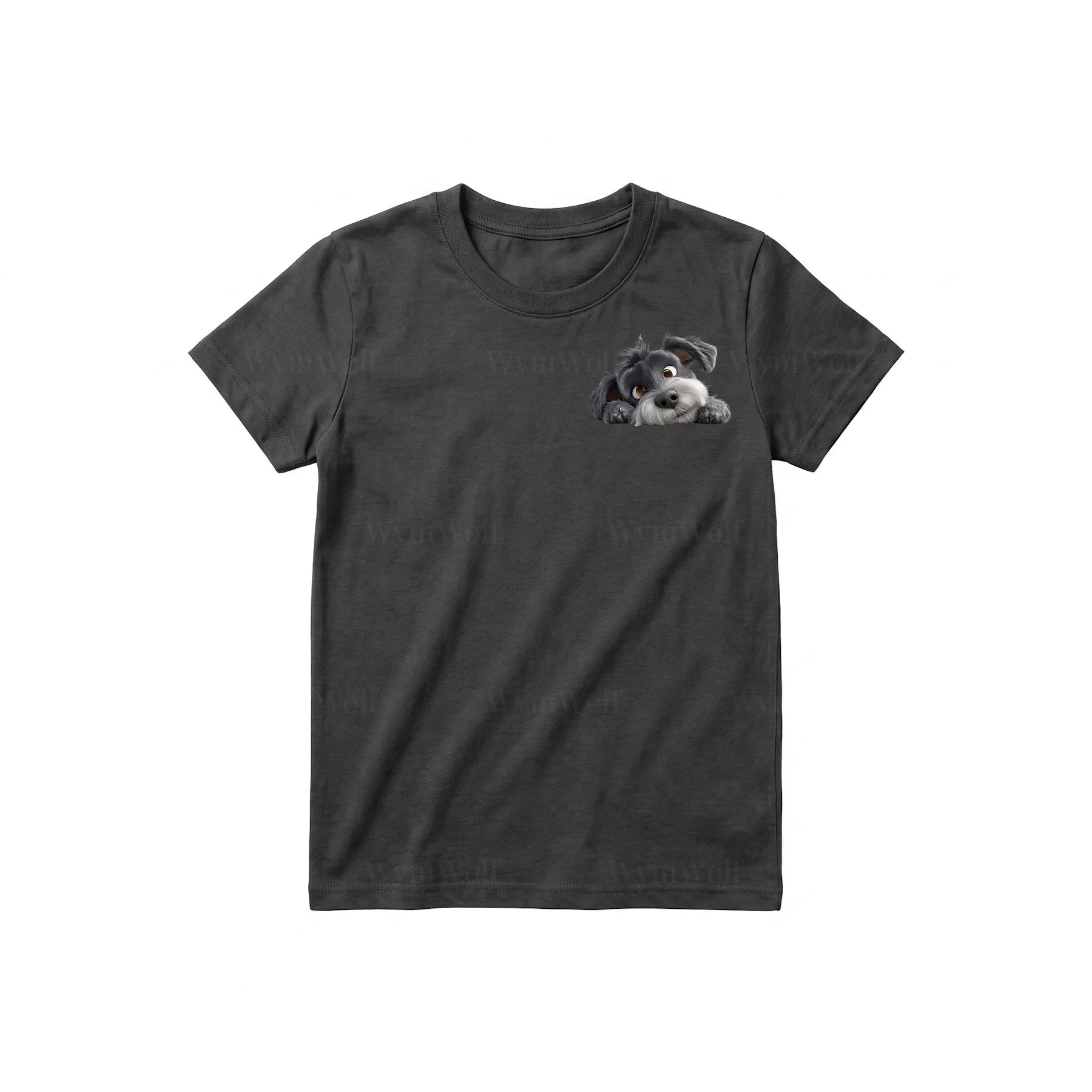 T-shirt Dog graphic 0031 - Dark Gray