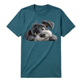 T-shirt Dog graphic 0031 - Deep Teal