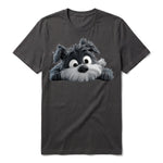 T-shirt Dog graphic 0032 - Dark Gray