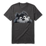 T-shirt Dog graphic 0032 - Dark Gray