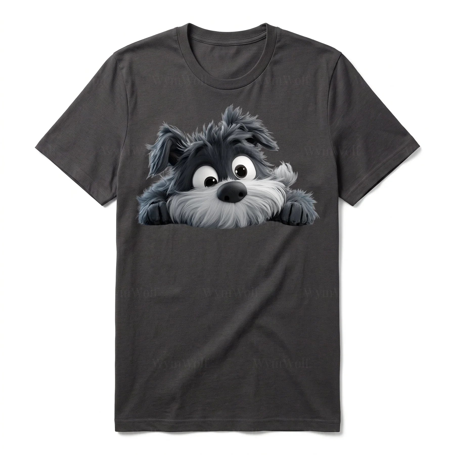 T-shirt Dog graphic 0032 - Dark Gray