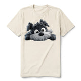 T-shirt Dog graphic 0032 - Natural