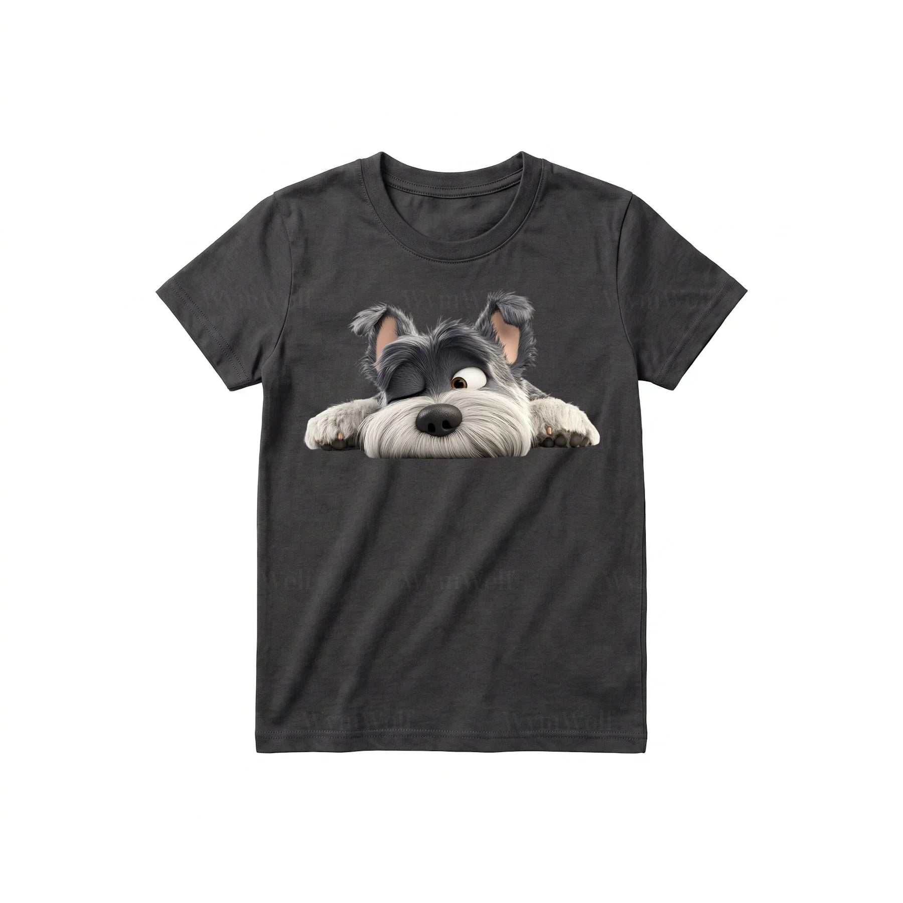 T-shirt Dog graphic 0033 - Dark Gray