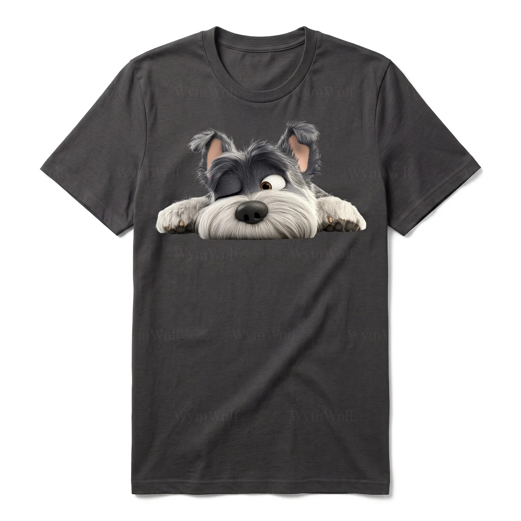 T-shirt Dog graphic 0033 - Dark Gray