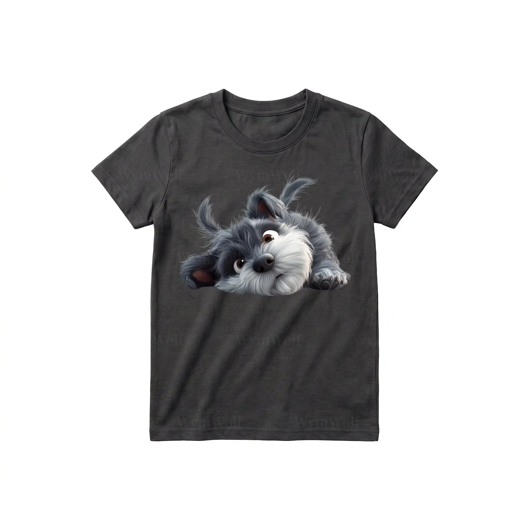T-shirt Dog graphic 0034 - Dark Gray