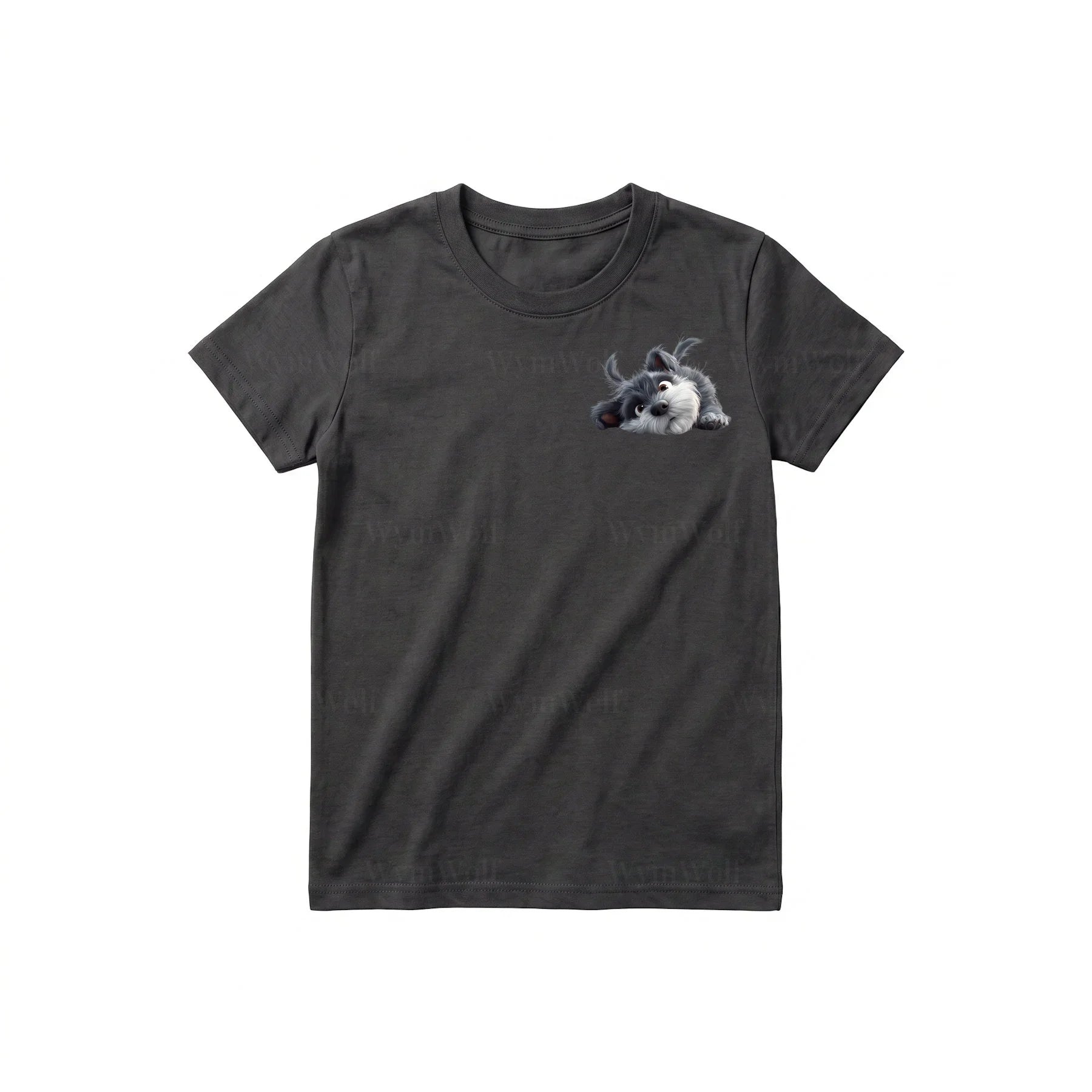 T-shirt Dog graphic 0034 - Dark Gray