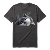 T-shirt Dog graphic 0034 - Dark Gray