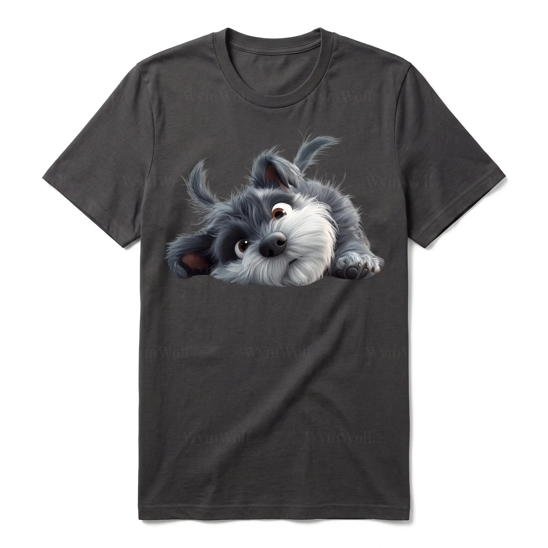 T-shirt Dog graphic 0034 - Dark Gray