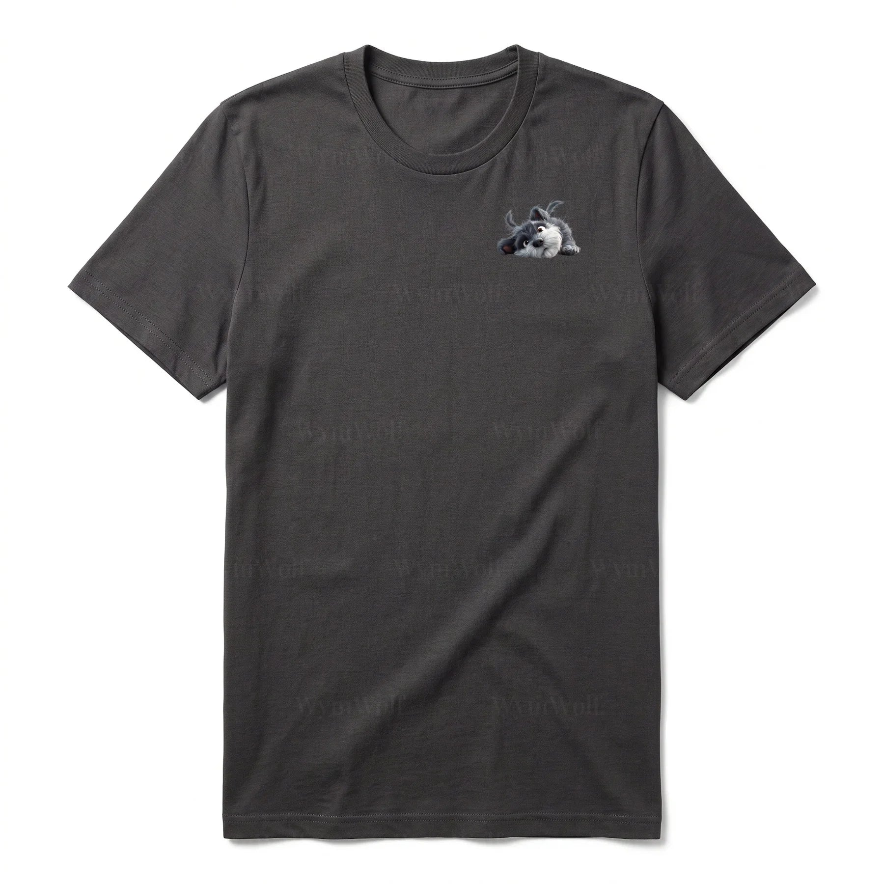 T-shirt Dog graphic 0034 - Dark Gray