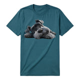 T-shirt Dog graphic 0035 - Deep Teal