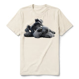 T-shirt Dog graphic 0035 - Natural