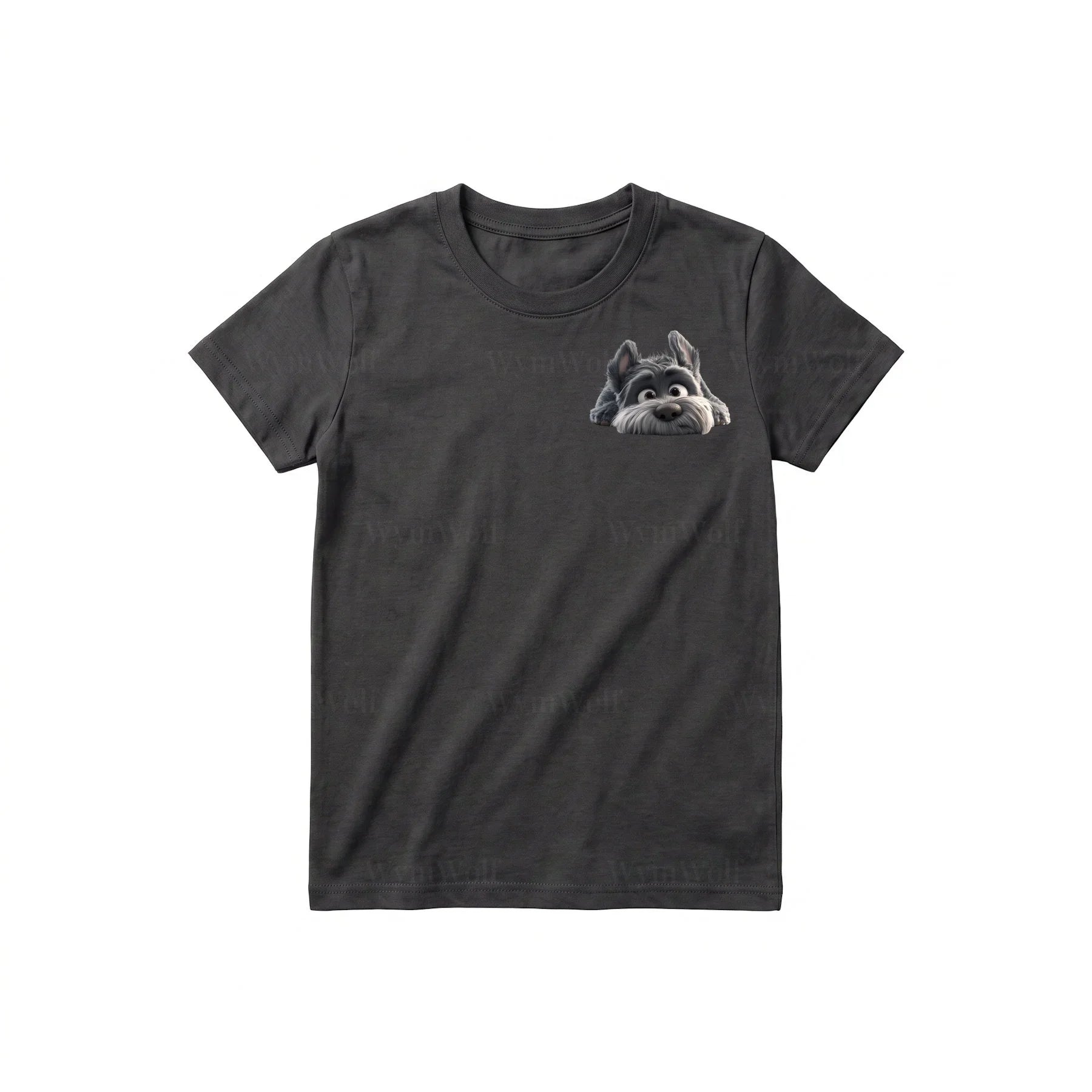 T-shirt Dog graphic 0036 - Dark Gray