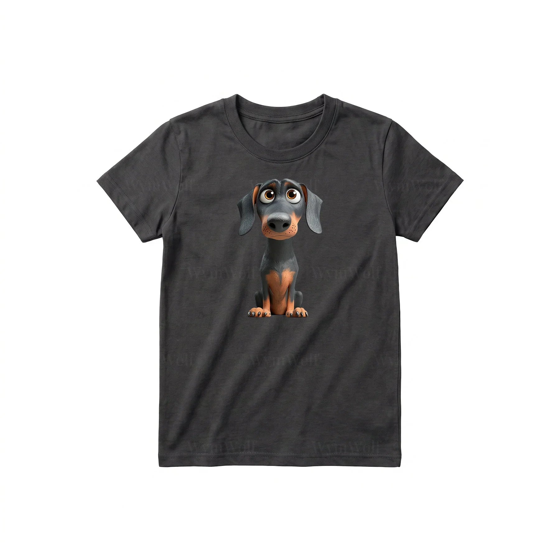 T-shirt Dog graphic 0037 - Dark Gray