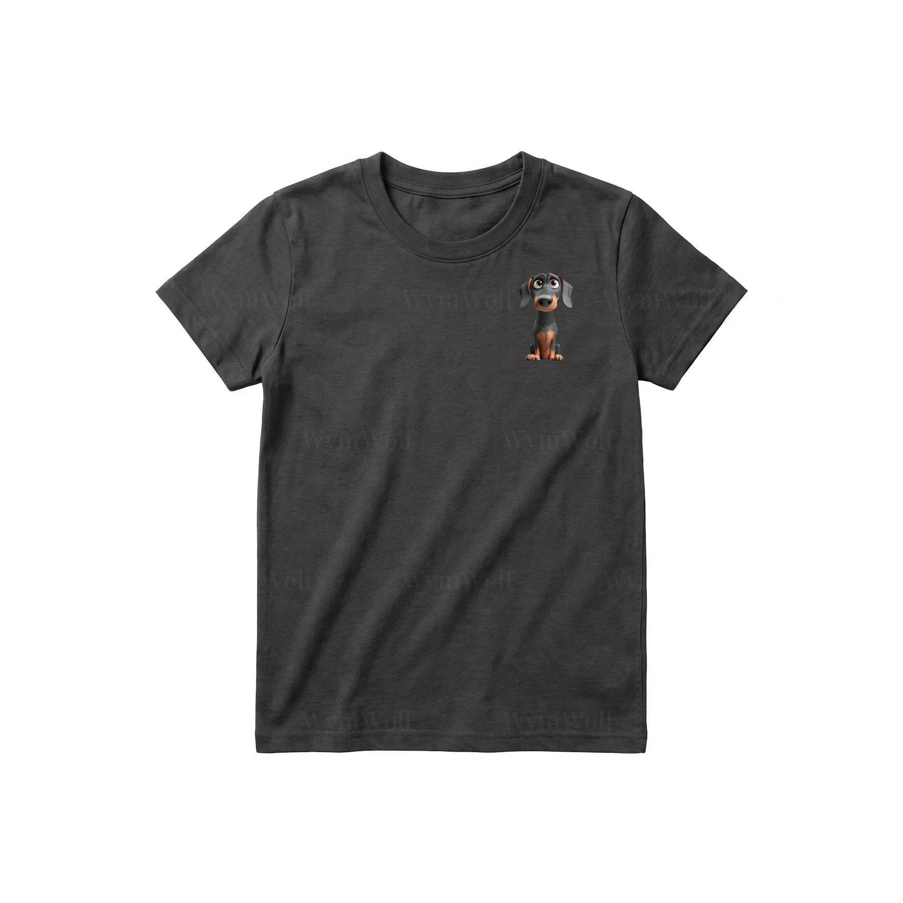 T-shirt Dog graphic 0037 - Dark Gray