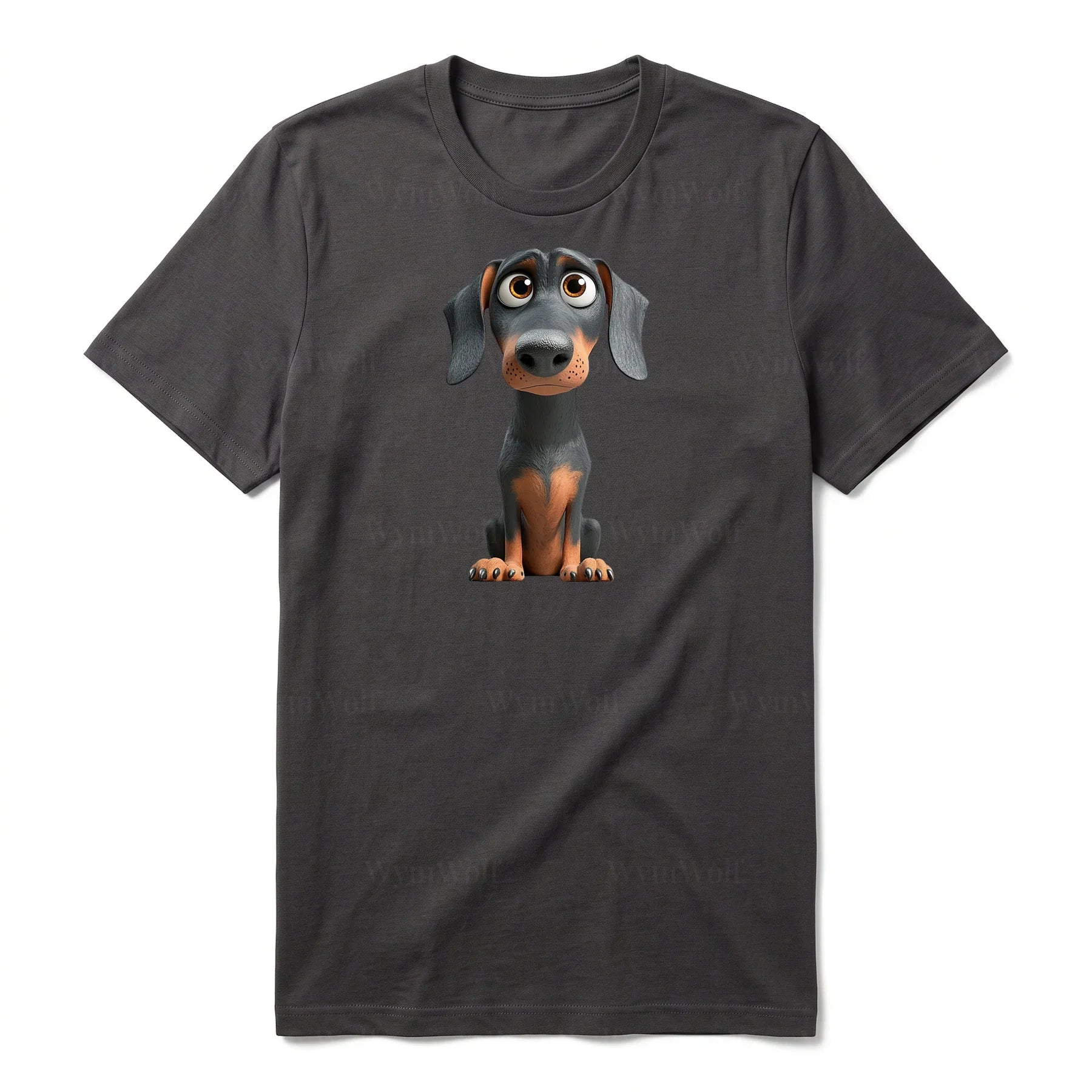 T-shirt Dog graphic 0037 - Dark Gray
