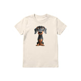 T-shirt Dog graphic 0037 - Natural