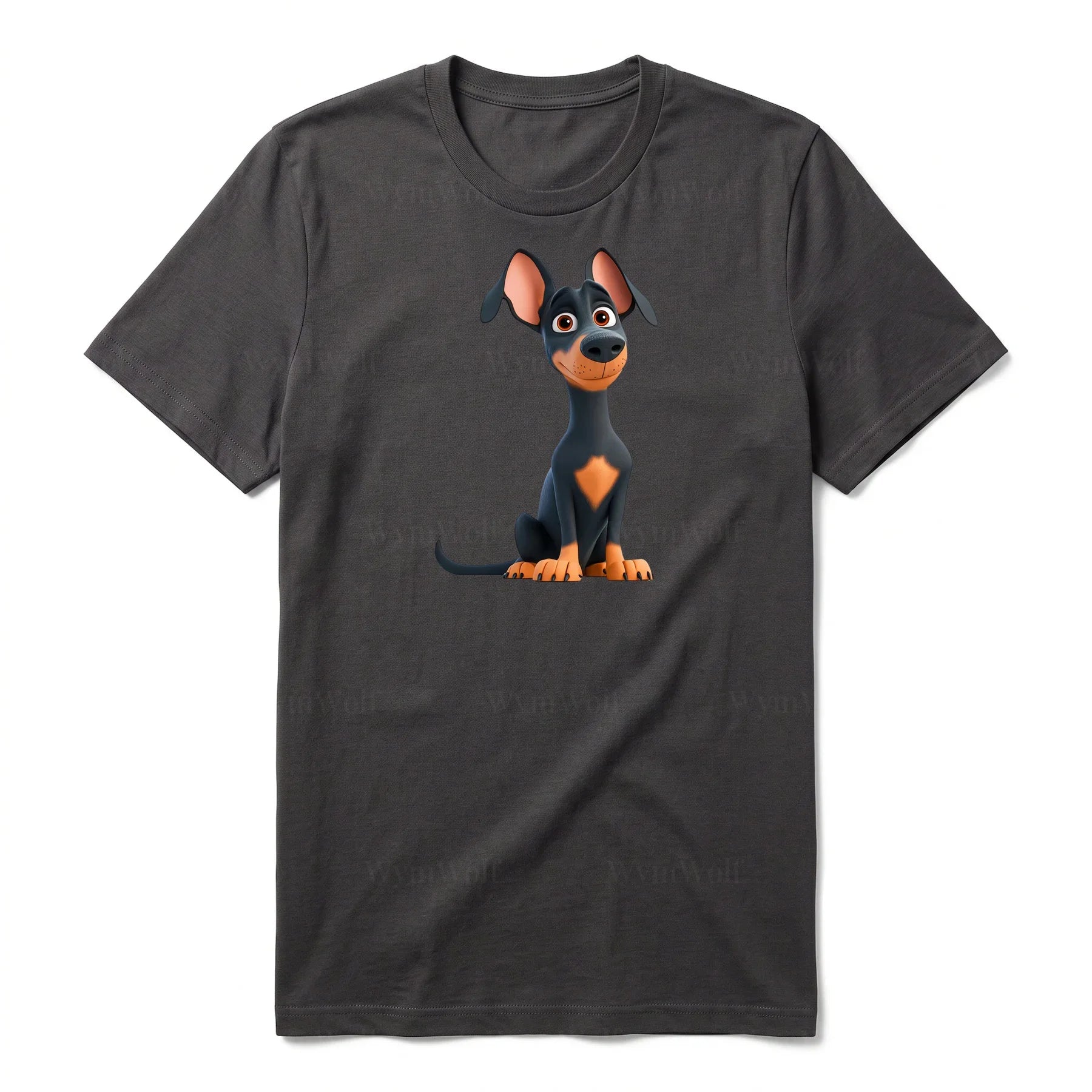 T-shirt Dog graphic 0038 - Dark Gray