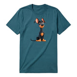 T-shirt Dog graphic 0038 - Deep Teal