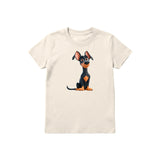 T-shirt Dog graphic 0038 - Natural