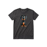 T-shirt Dog graphic 0039 - Dark Gray
