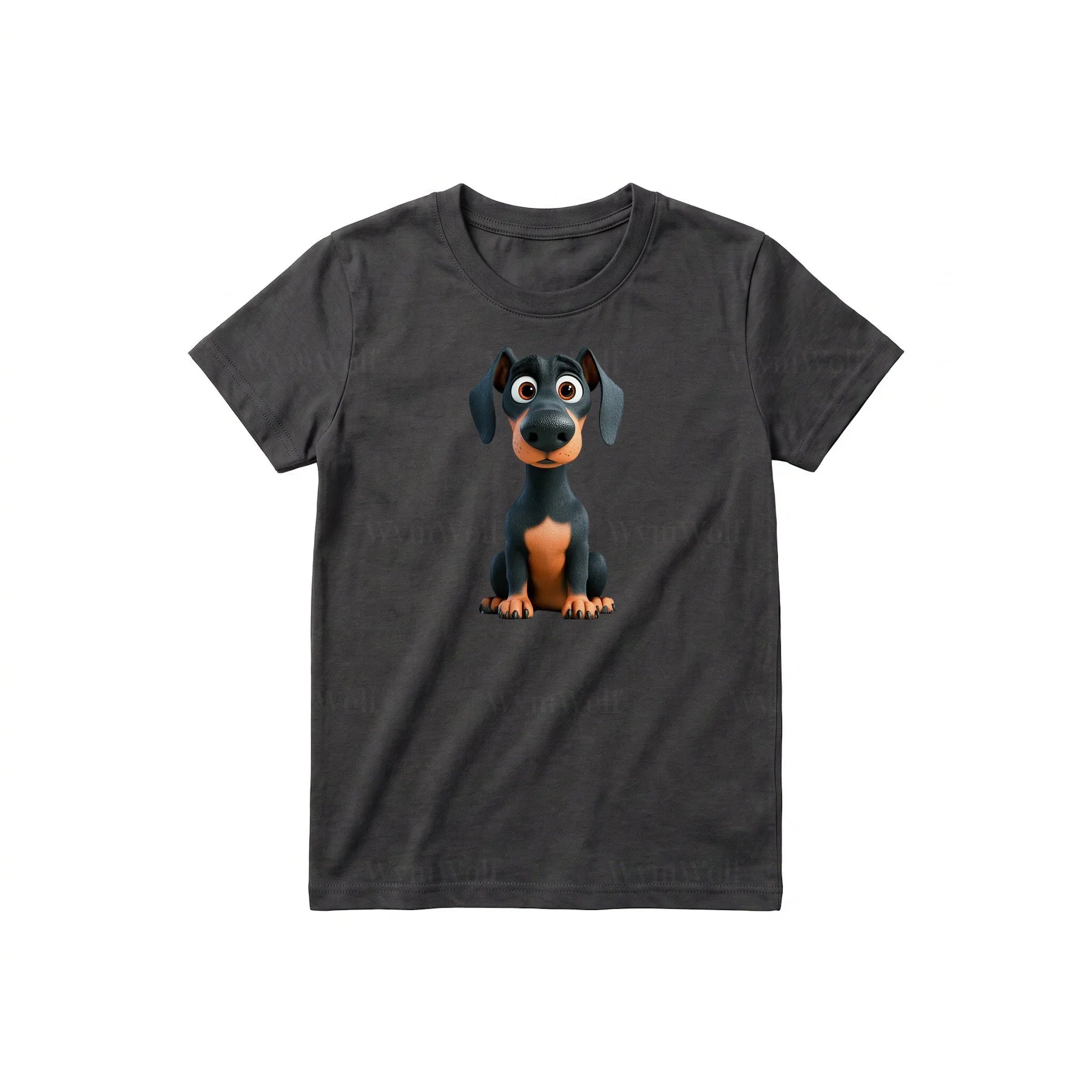 T-shirt Dog graphic 0039 - Dark Gray